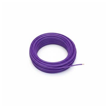 Bieden: Lapp H07V-K 4mm violett ground cable length 100M, Ophalen of Verzenden