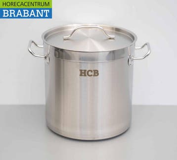 HCB RVS Soeppan Kookpan Pan Inductie 26 x 26 cm 12 liter, Ophalen of Verzenden