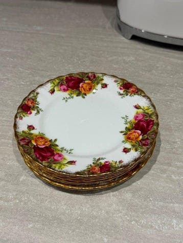 Royal Albert - Schotel (6) - Old country roses -, Antiek en Kunst