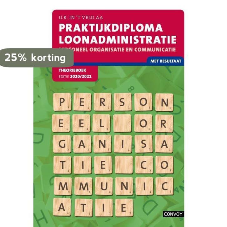 Praktijkdiploma loonadministratie Theorieboek 2020-2021, Livres, Science, Envoi