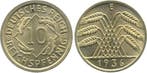 10 Pfennig Duitsland 10 Reichspfennig 1936 E stempelglanz..., Postzegels en Munten, Munten | Europa | Niet-Euromunten, Verzenden