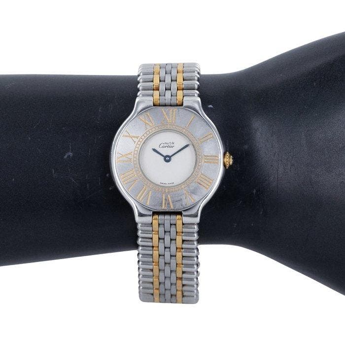 Cartier - Must de Cartier 21 - Sans prix de réserve -, Handtassen en Accessoires, Horloges | Heren