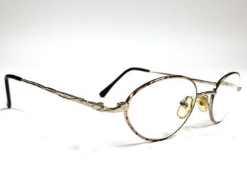 Vintage Moda di Milano brilmontuur, rond, dun metaal, Verzenden, Nieuw