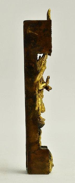 Godess Durga - Verguld brons - Nepal (Zonder minimumprijs)