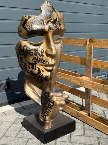 Daluxe Art - 1999 • XXL Urban 2Pac Face – 100 cm