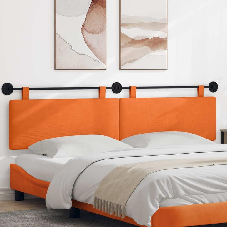 vidaXL Hangend hoofdbord Corduroy stof, Huis en Inrichting, Slaapkamer | Bedden, Nieuw, Verzenden