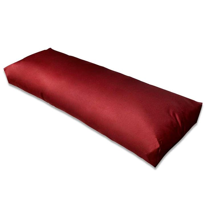 vidaXL Rugkussen gestoffeerd 120x40x10 cm wijnrood, Huis en Inrichting, Woonaccessoires | Kussens, Nieuw, Verzenden