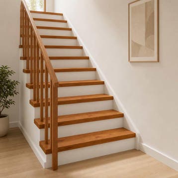 vidaXL Trap Tread 12 st 110 x 25 x 2 cm Bruin Massief, Bricolage & Construction, Verzenden