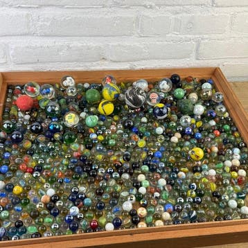 6 KG - Vintage, Antique & Modern US & EU glass Marbles