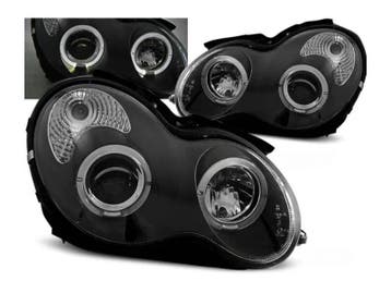 Angel Eyes koplampen Black geschikt voor Mercedes W203, Verzenden