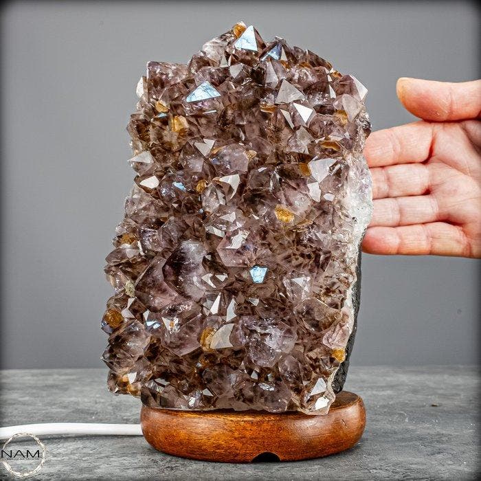 Natuurlijke amethistlamp - Kracht van de natuur- 2220.67 g, Verzamelen, Mineralen en Fossielen