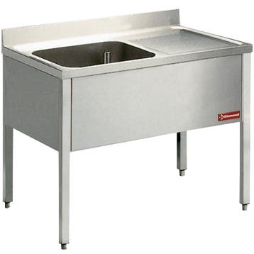 Spoeltafel | RVS | 1 Spoelbak (Links) + Afdruipvlak |, Verzenden, Nieuw in verpakking