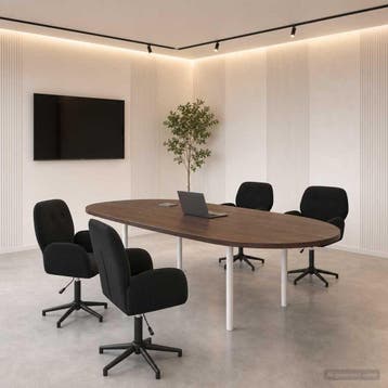 vidaXL Draaibureau stoelen 4 st 54 x 55 x 90 cm Zwart, Verzenden, Nieuw