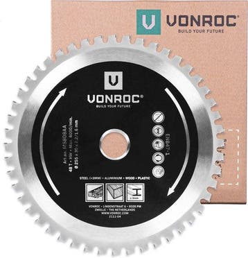2dekans | VONROC Multi-materiaal zaagblad - 255 x 30mm – 48, Doe-het-zelf en Bouw, Ophalen of Verzenden, Nieuw