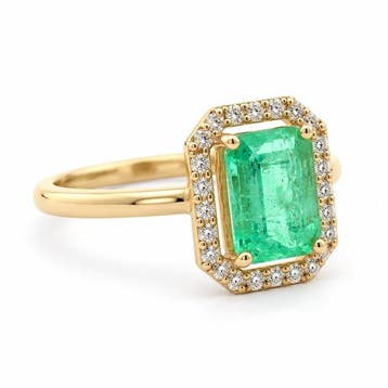 Zonder minimumprijs - Ring - 18 karaat Geel goud - 1.60ct., Nieuw