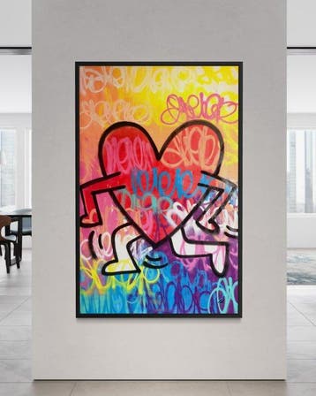 Gunnar Zyl - Running Heart / Keith Haring & Zyl XXL