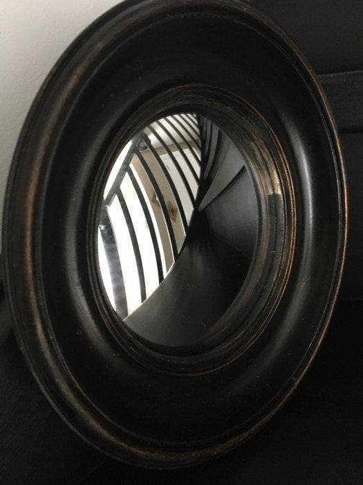 Spiegel - Glas - CONVEX, HEKSENOOG, BUTLER, Antiquités & Art, Curiosités & Brocante