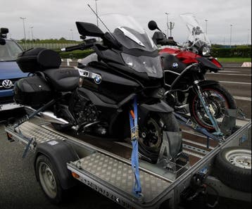 Te huur Tempo100 motor aanhangwagen, Ophalen, Gebruikt