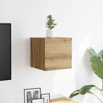 vidaXL Tv-wandmeubel 30,5x30x30 cm artisanaal eikenkleurig, Huis en Inrichting, Kasten |Televisiemeubels, Verzenden, Nieuw