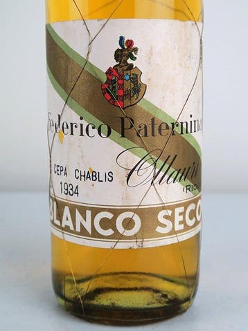 1934 Federico Paternina, Cepa Chablis Blanco Seco - Rioja -, Nieuw