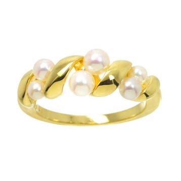 Mikimoto - Ring - 18 karaat Geel goud