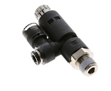 Régulateur de pression pneumatique 6mm - R1/4 avec, Verzenden