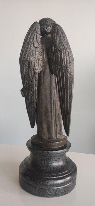 Beeldje - Aartsengel - Brons, Antiquités & Art, Curiosités & Brocante