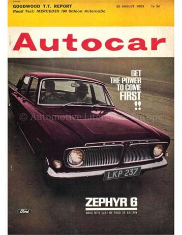 1963 AUTOCAR MAGAZINE 3524 ENGELS, Nieuw