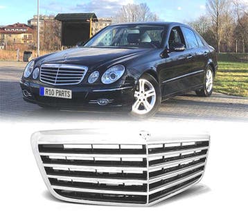 CALANDRE MERCEDES CLASSE E W211 07-09 NOIR CHROMÉ, Verzenden, Neuf