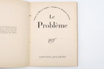 Marcel Aymé / Nathalie Parain - Le Problème - 1946