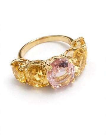 Zonder minimumprijs - Ring Zilver Topaas - Quartz, Nieuw