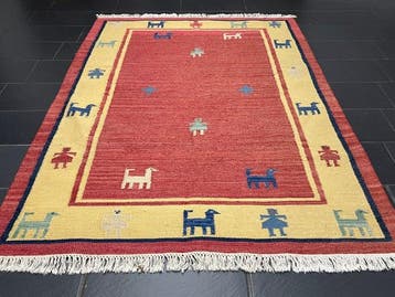 Gabbeh Kelim - Kelim - 246 cm - 175 cm, Huis en Inrichting, Nieuw