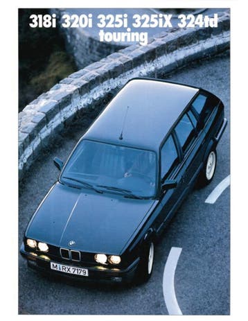 1989 BMW 3 SERIE TOURING BROCHURE FRANS
