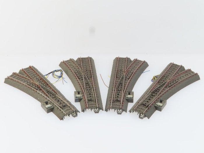 Märklin H0 - 24611/24612 - Modeltreinsporen (4) - 4-delig, Hobby en Vrije tijd, Modeltreinen | H0