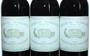 1992 Château Margaux - Margaux 1er Grand Cru Classé - 3, Verzamelen, Wijnen, Nieuw