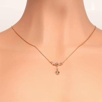 Halsketting - 18 karaat Geel goud - Diamant - Vintage uit de, Nieuw