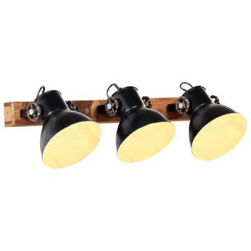 vidaXL Wandlamp industrieel E27 65x25 cm zwart, Verzenden