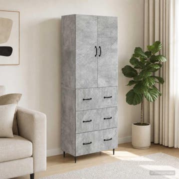 vidaXL Kast Set 2 st 66 x 34,5 x 90 cm Bewerkt hout, Verzenden, Nieuw