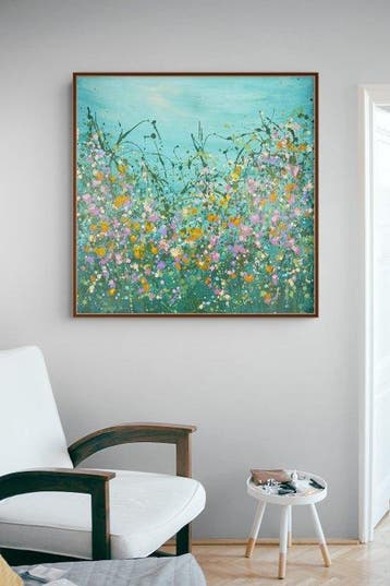 Irina Morisch - Emerald forest Nr.40 -XL square floral