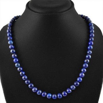 NATUURLIGE LAPIS LAZULI KRALEN Kettingkralen- 65 g - (1)