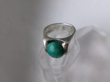 Argent, Pierre dÉilat - Bague - Style Art déco