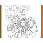 Placemats Kleurplaten K3 6st, Hobby en Vrije tijd, Feestartikelen, Verzenden, Nieuw