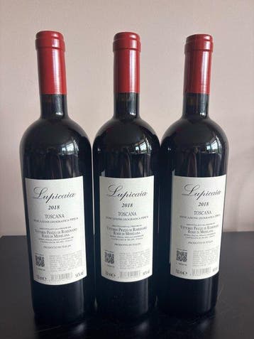 2018 Lupicaia - Toscane IGT - 3 Flessen (0.75 liter), Nieuw