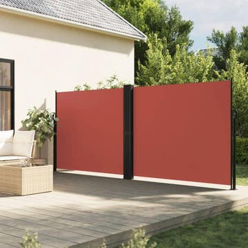 vidaXL Windscherm uittrekbaar 160x1200 cm terracottakleurig, Verzenden, Nieuw