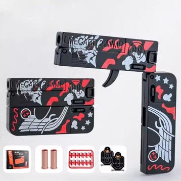 Lifecard Vouwbaar Soft Bullet Pistool - Speelgoed Shell, Verzenden, Nieuw