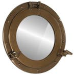 Wandspiegel patrijspoort 38cm | Retour Deal | 36% korting, Huis en Inrichting, Woonaccessoires | Spiegels, Minder dan 50 cm, Verzenden