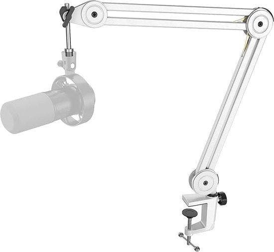 FIFINE - BM63 - Wit - Universele Boom Arm - Microfoon Arm..., Muziek en Instrumenten, Microfoons, Nieuw, Verzenden