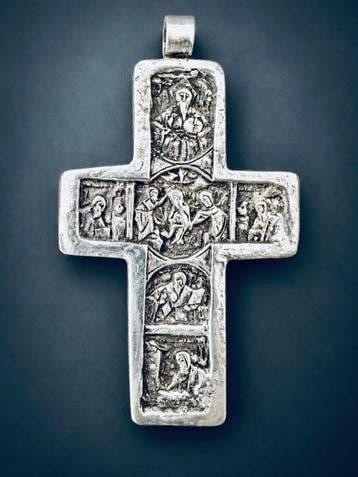 Kruis - .875 (84 Zolotniki) zilver - 1750-1800 - orthodox