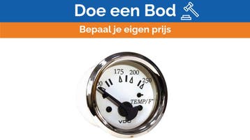 Bieden: VDO Seachoise white engine temperature, Ophalen of Verzenden, Nieuw