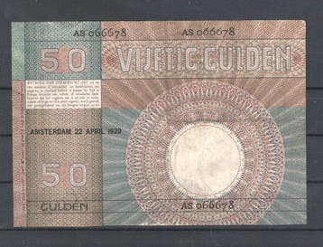 Nederland. - 50 Gulden - 1929 - Pick 47 (Zonder